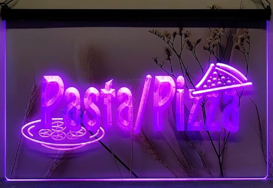 Pasta Pizza Led Neon Sign Pizzeria Restaurant Wall Or Desktop Decor