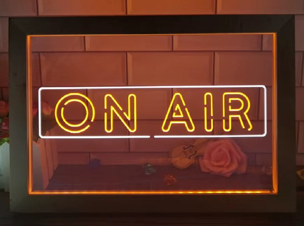 On Air Led Neon Sign Framed Home Studio Room Audio Recording Studio Decor