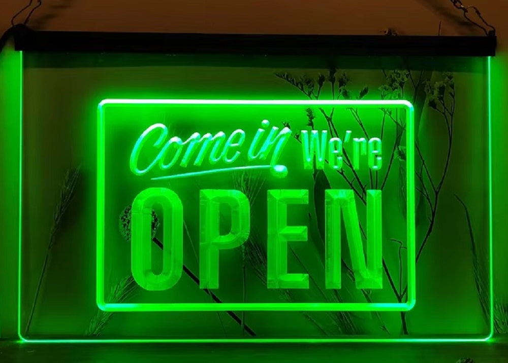 Come In We're Open Led Neon Sign Office Restaurant Shop Coffee Shop Decor