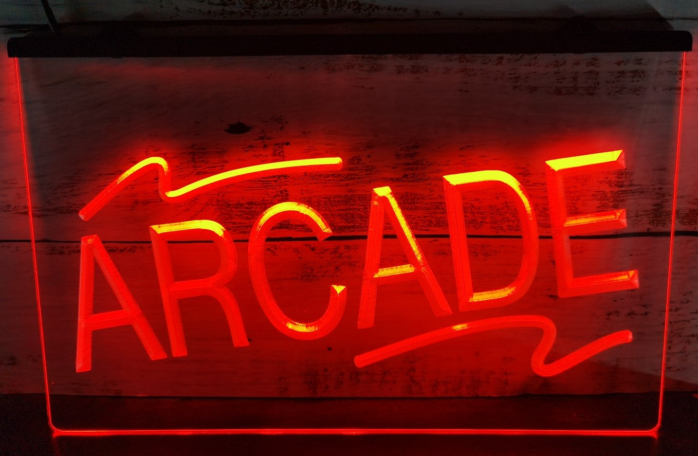 Arcade Led Neon Sign Pinball Arcade Shop Decor Wall Or Desktop