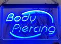 Body Piercing Led Neon Sign Tattoo Shop Wall Or Desktop Decor