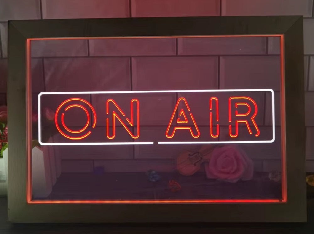 On Air Led Neon Sign Framed Home Studio Room Audio Recording Studio Decor