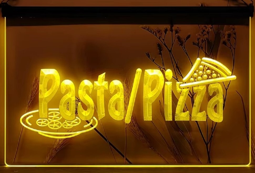 Pasta Pizza Led Neon Sign Pizzeria Restaurant Wall Or Desktop Decor
