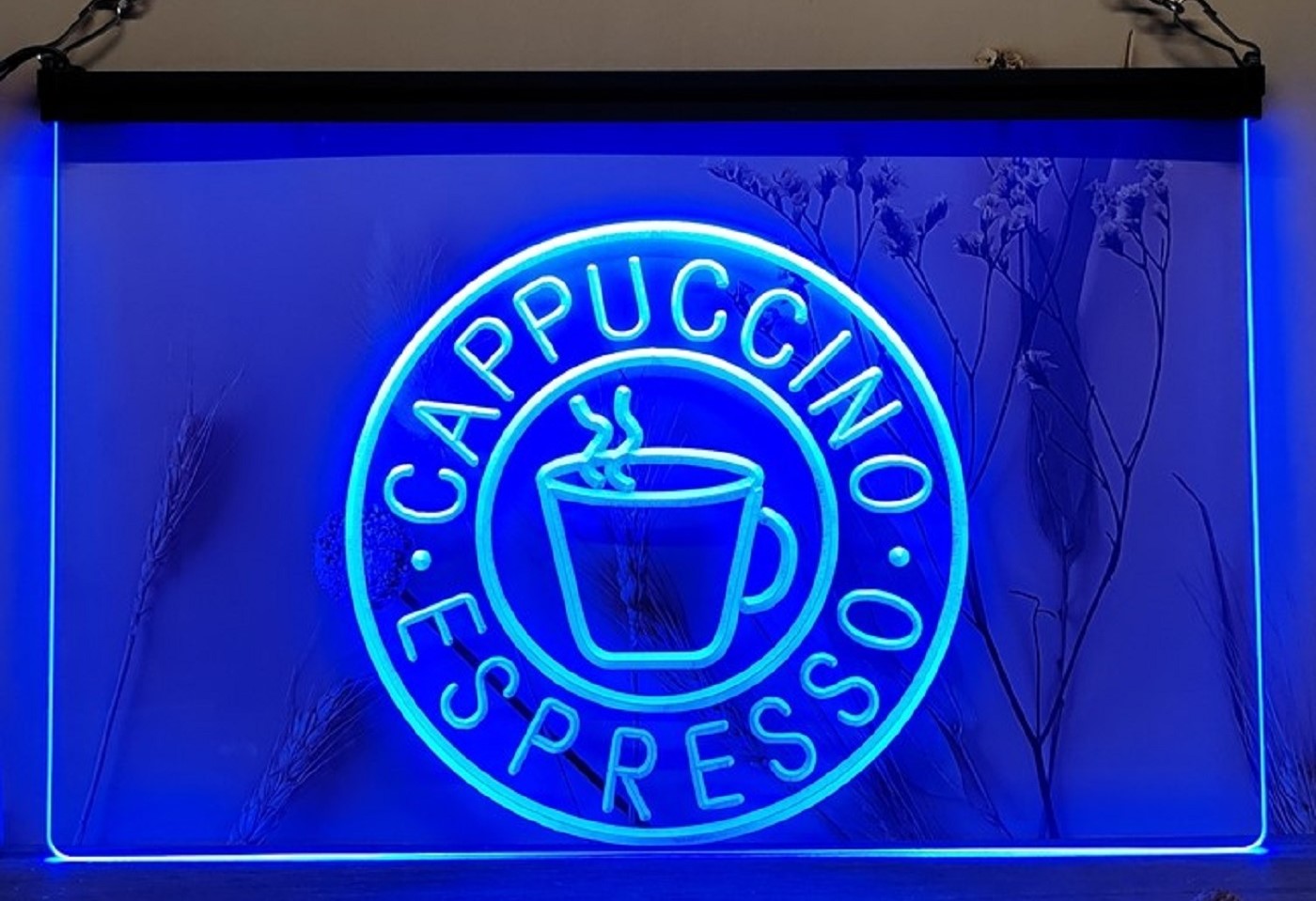 Cappuccino Espresso Led Neon Sign Coffee Shop Wall Hanging Desktop Decor
