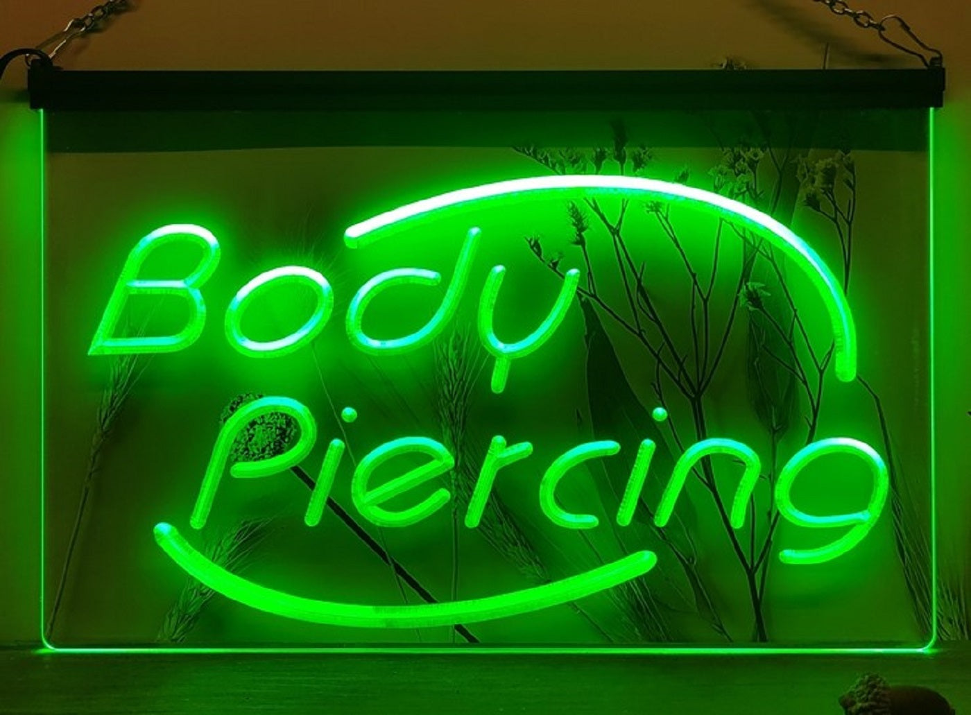 Body Piercing Led Neon Sign Tattoo Shop Wall Or Desktop Decor