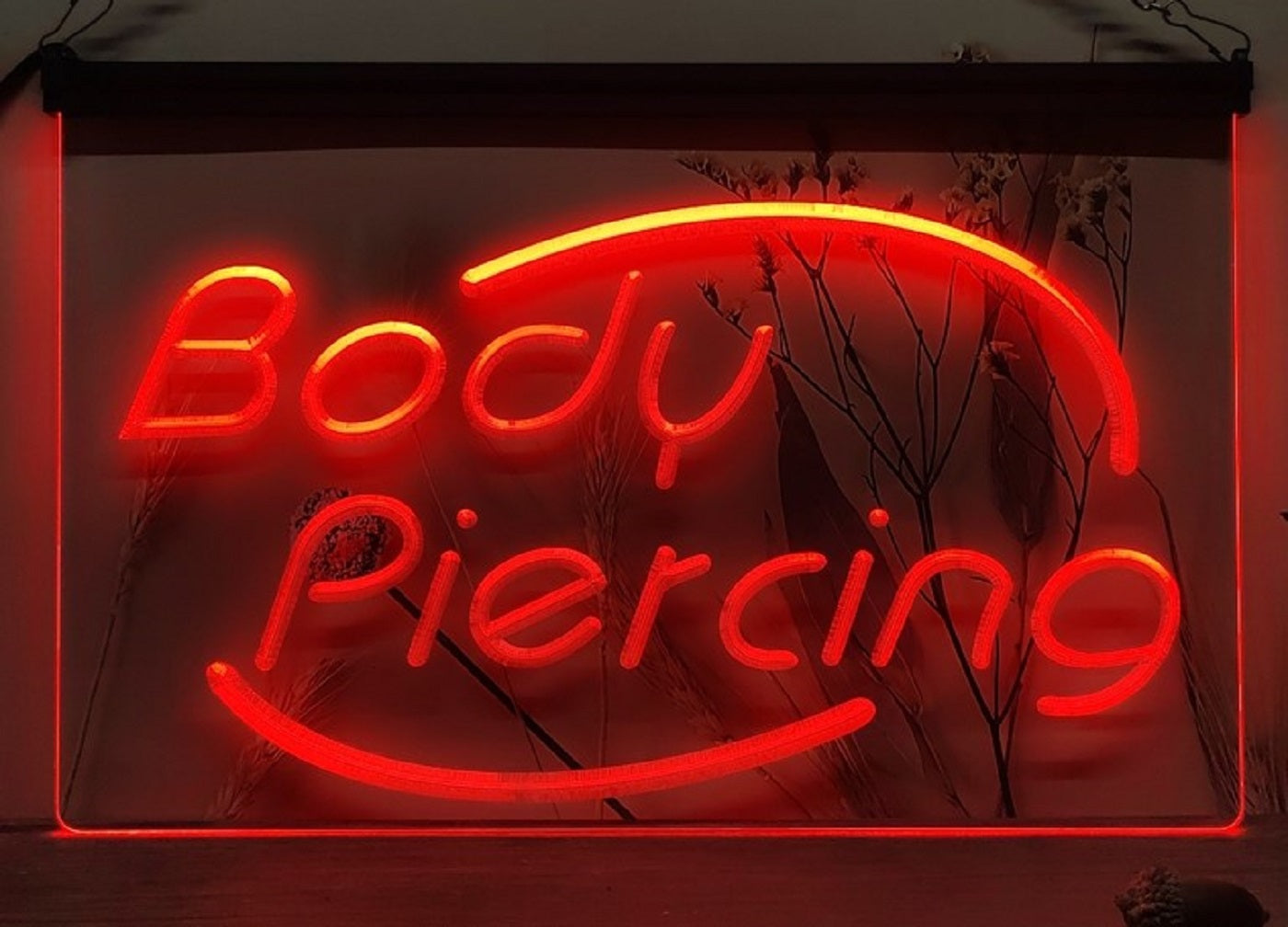 Body Piercing Led Neon Sign Tattoo Shop Wall Or Desktop Decor