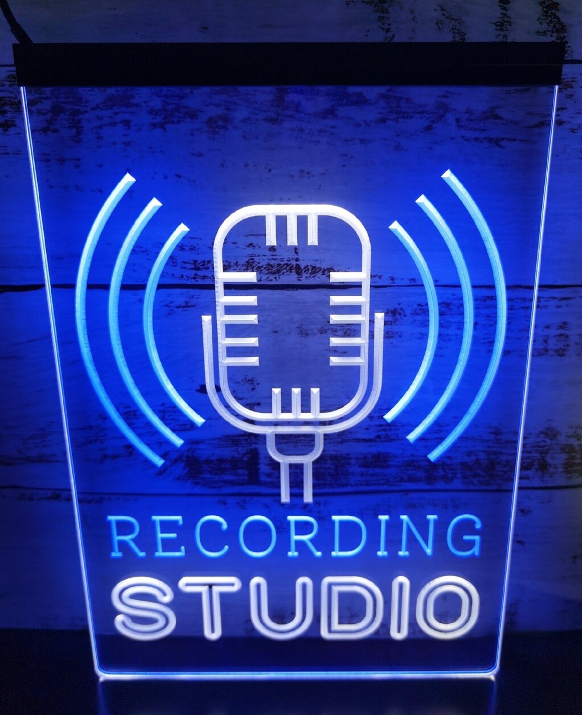 Recording Studio Waves Led Neon Sign Dual Color Home Studio Room Audio Studio Decor