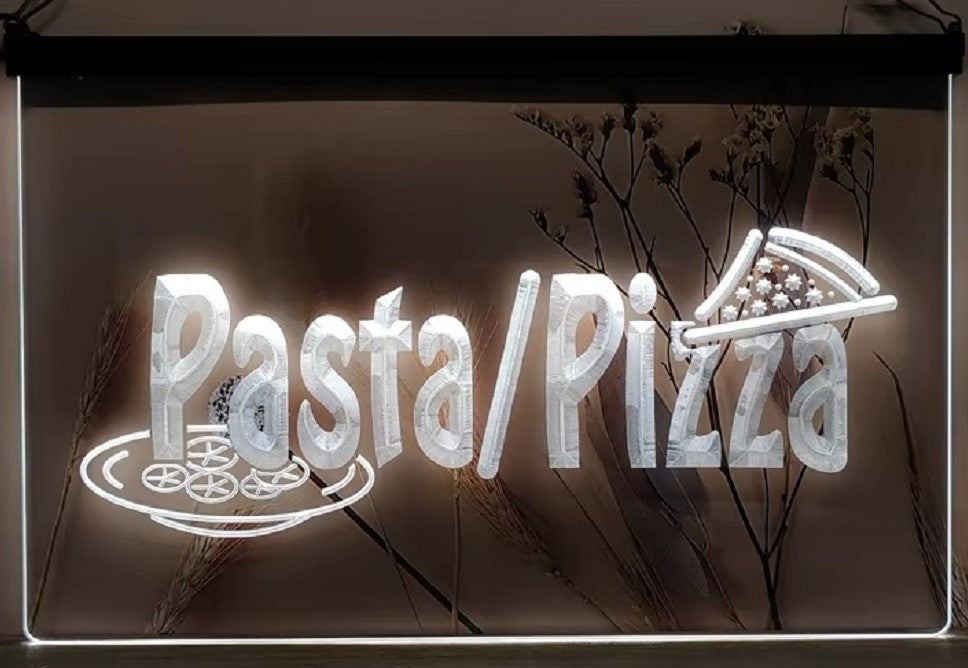 Pasta Pizza Led Neon Sign Pizzeria Restaurant Wall Or Desktop Decor