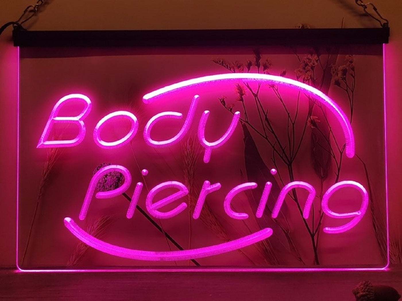Body Piercing Led Neon Sign Tattoo Shop Wall Or Desktop Decor