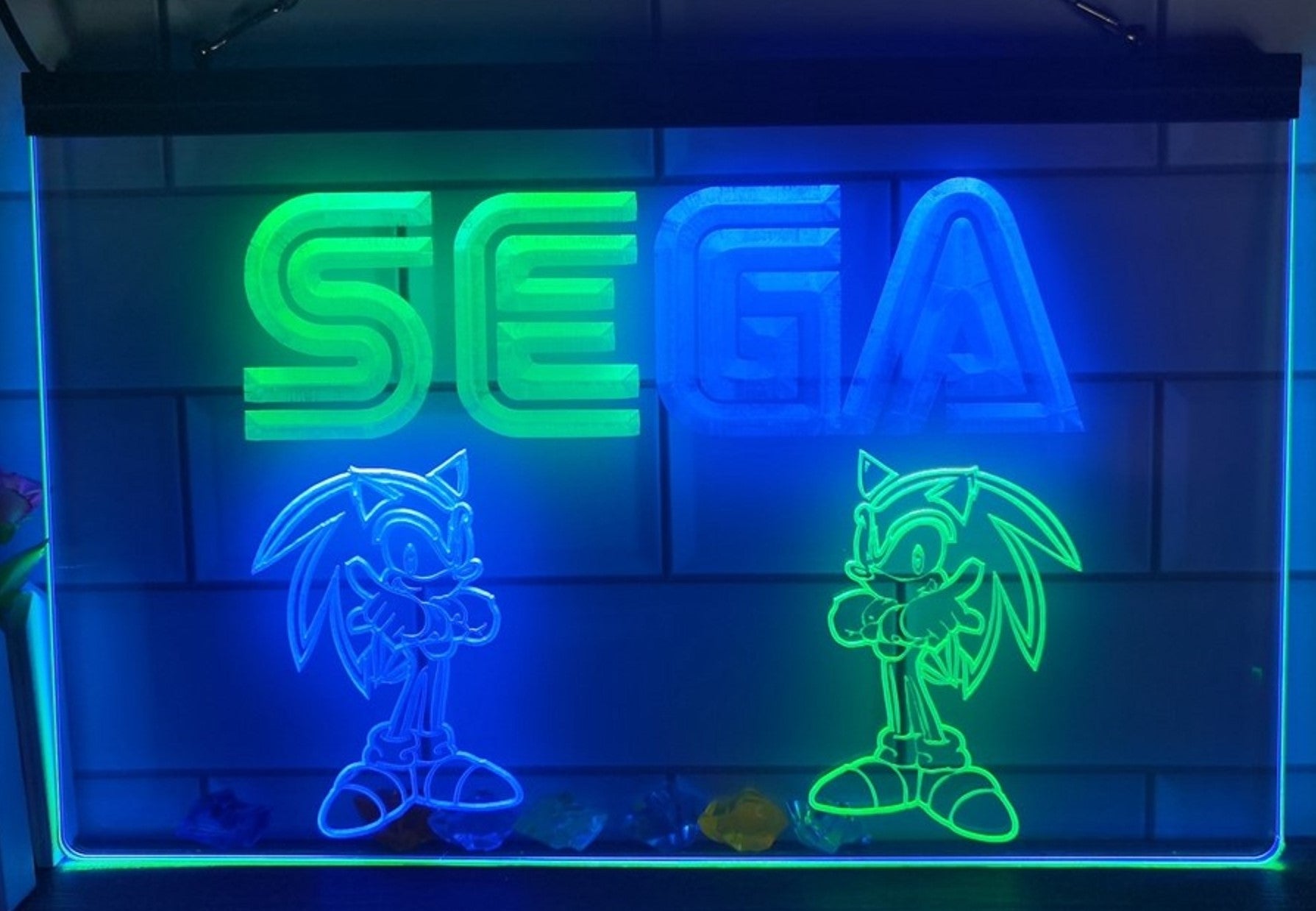 Sega Game Kids Led Neon Sign Dual Color Home Kids Room Arcade Games Shop Decor