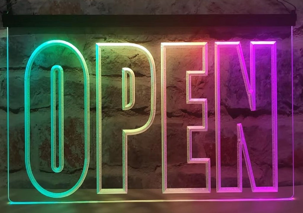 Open Shop Led Neon Sign Multi Mode Restaurant Shop Office Coffee Shop Decor