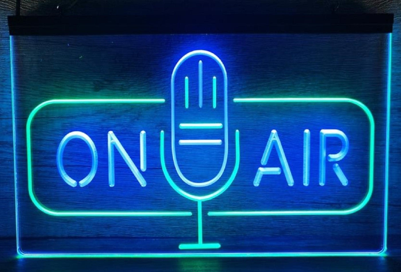 On Air Speaker Led Neon Sign Dual Color Home Studio Room Audio Recording Studio Decor