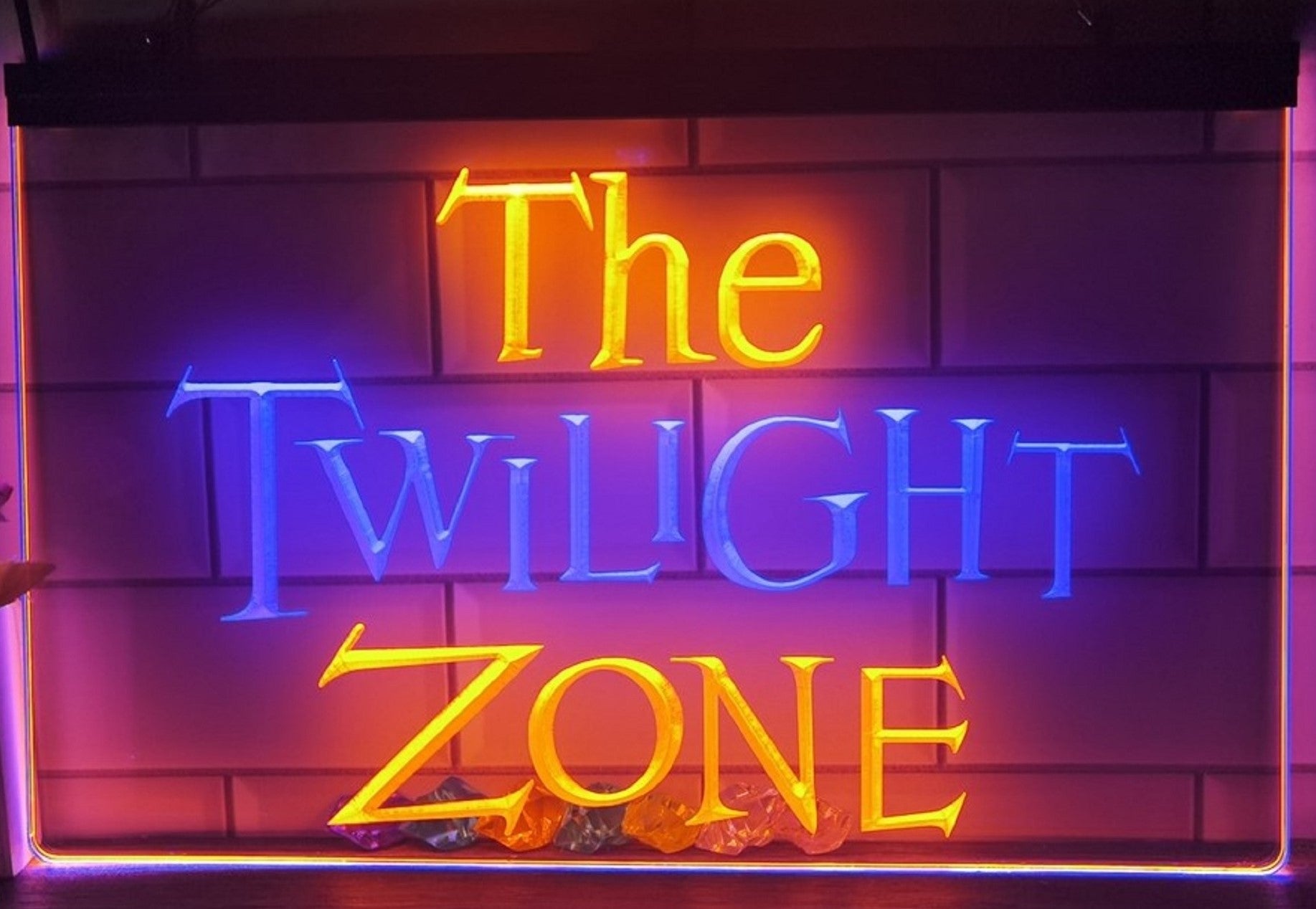 The Twilight Zone Led Neon Sign Dual Color Studio Cinema Theatre Home Movie Room Decor