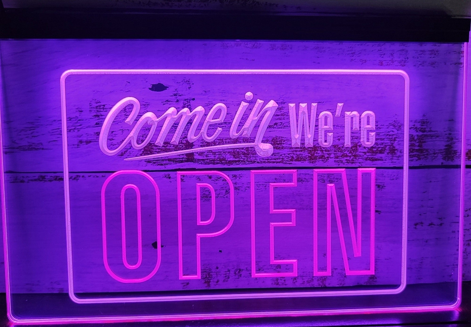 Come In We're Open Led Neon Sign Dual Color Office Restaurant Shop Coffee Shop Decor