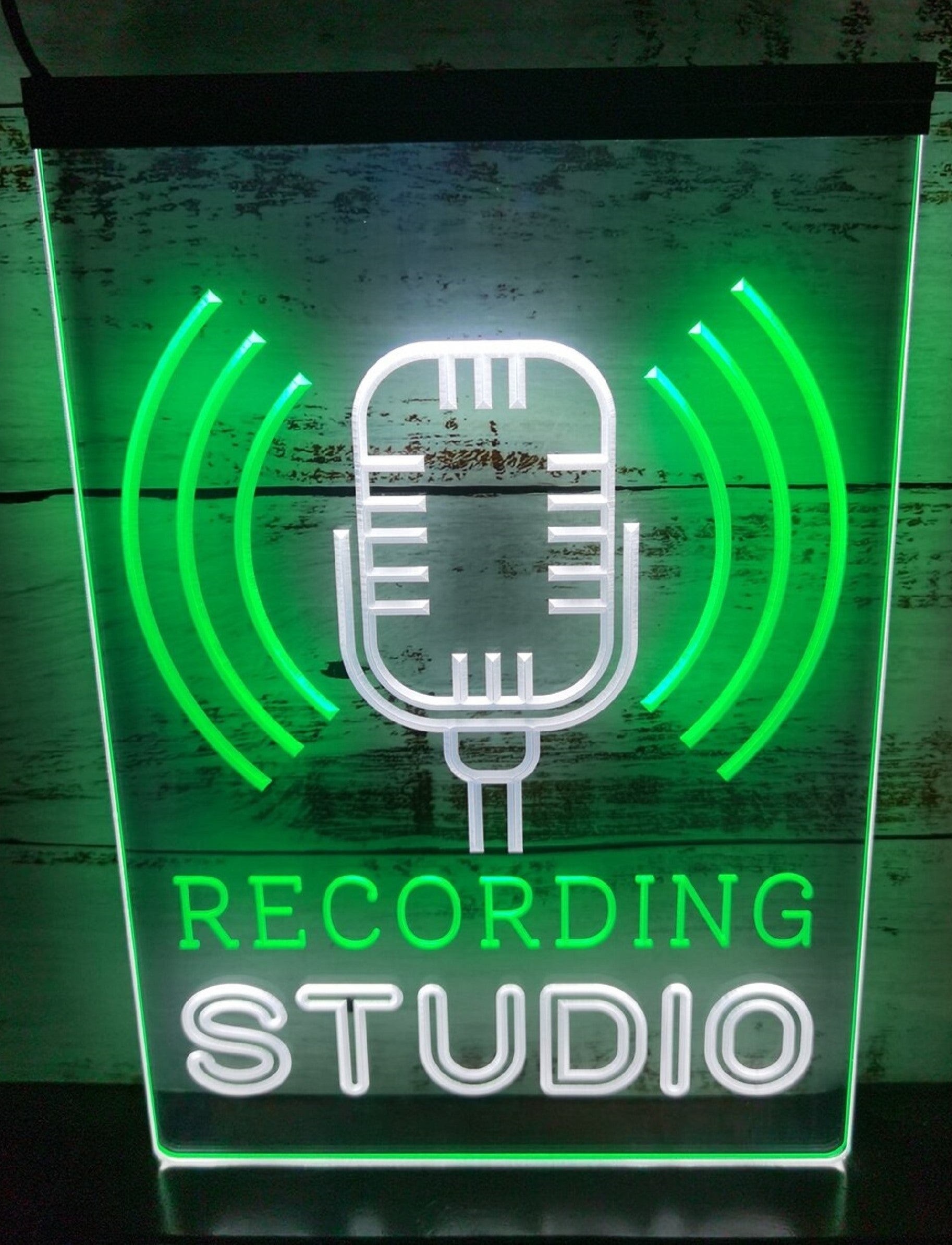 Recording Studio Waves Led Neon Sign Dual Color Home Studio Room Audio Studio Decor