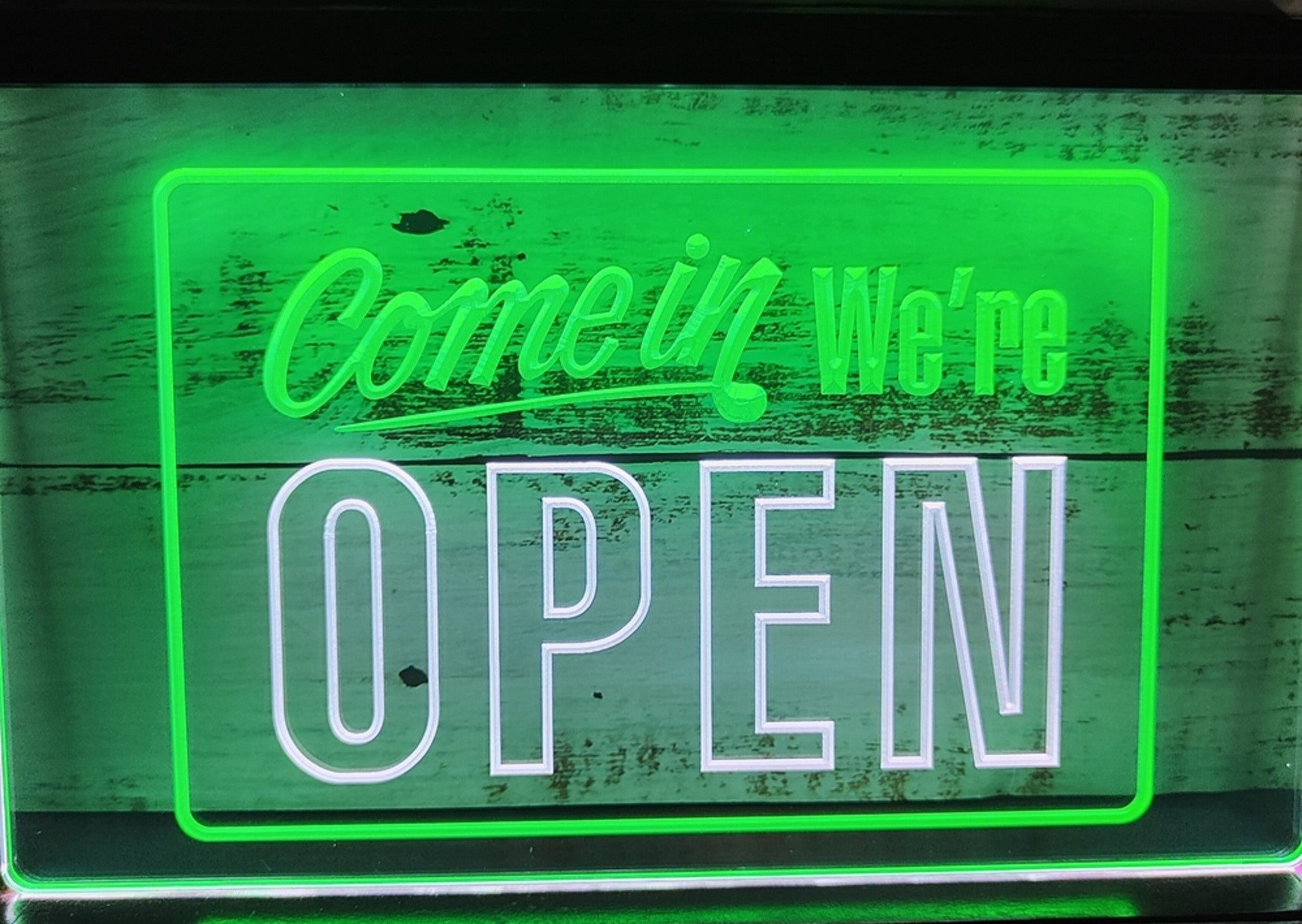 Come In We're Open Led Neon Sign Dual Color Office Restaurant Shop Coffee Shop Decor