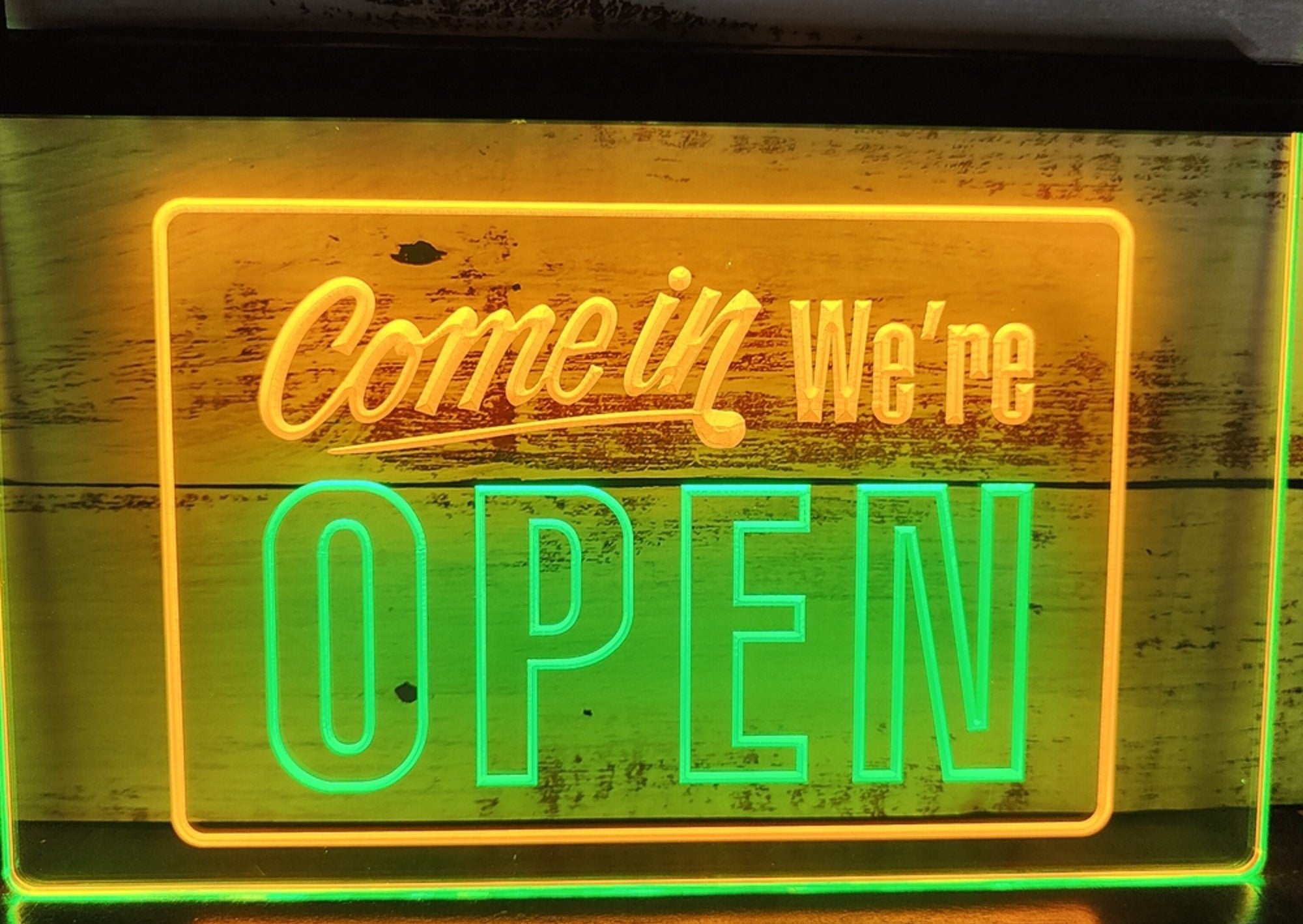 Come In We're Open Led Neon Sign Dual Color Office Restaurant Shop Coffee Shop Decor