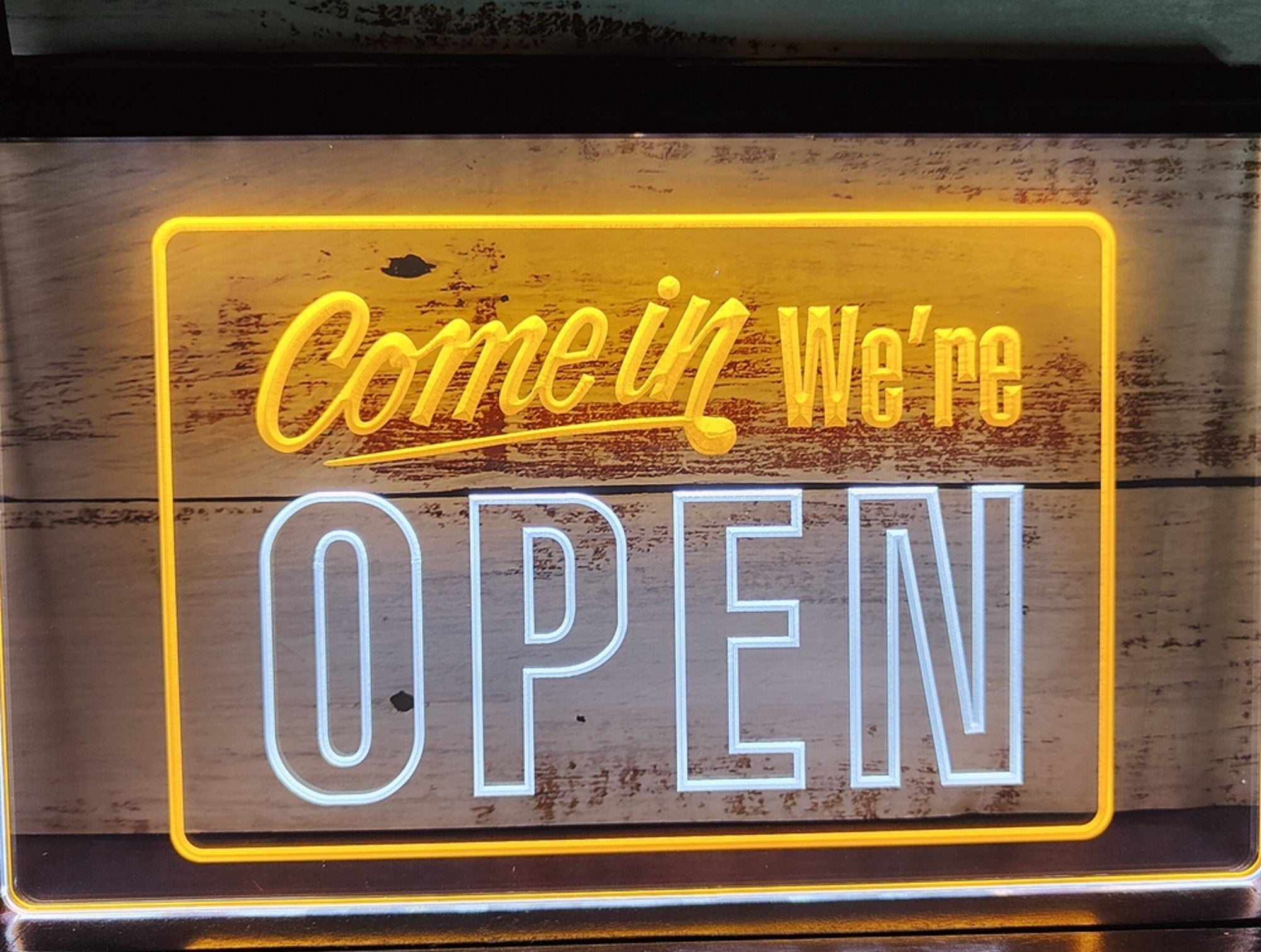 Come In We're Open Led Neon Sign Dual Color Office Restaurant Shop Coffee Shop Decor
