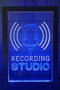 Recording Studio Waves Led Neon Sign Framed Home Studio Room Audio Studio Decor