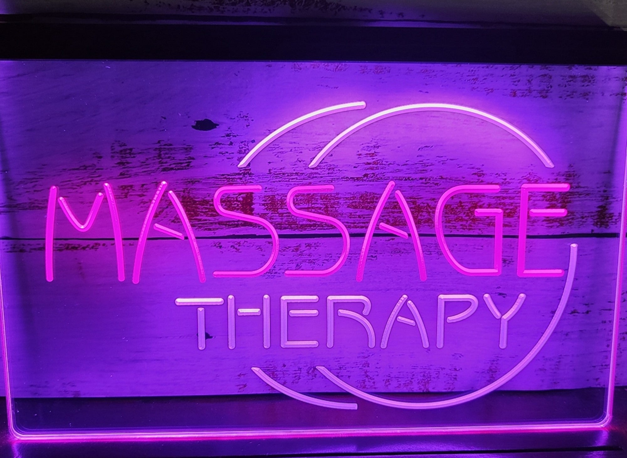 Massage Therapy Led Neon Sign Dual Color Massage Spa Beauty Salon Decor