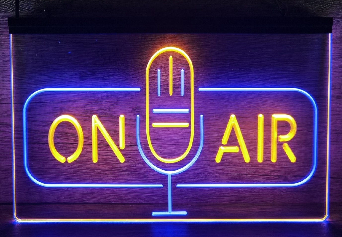 On Air Speaker Led Neon Sign Dual Color Home Studio Room Audio Recording Studio Decor