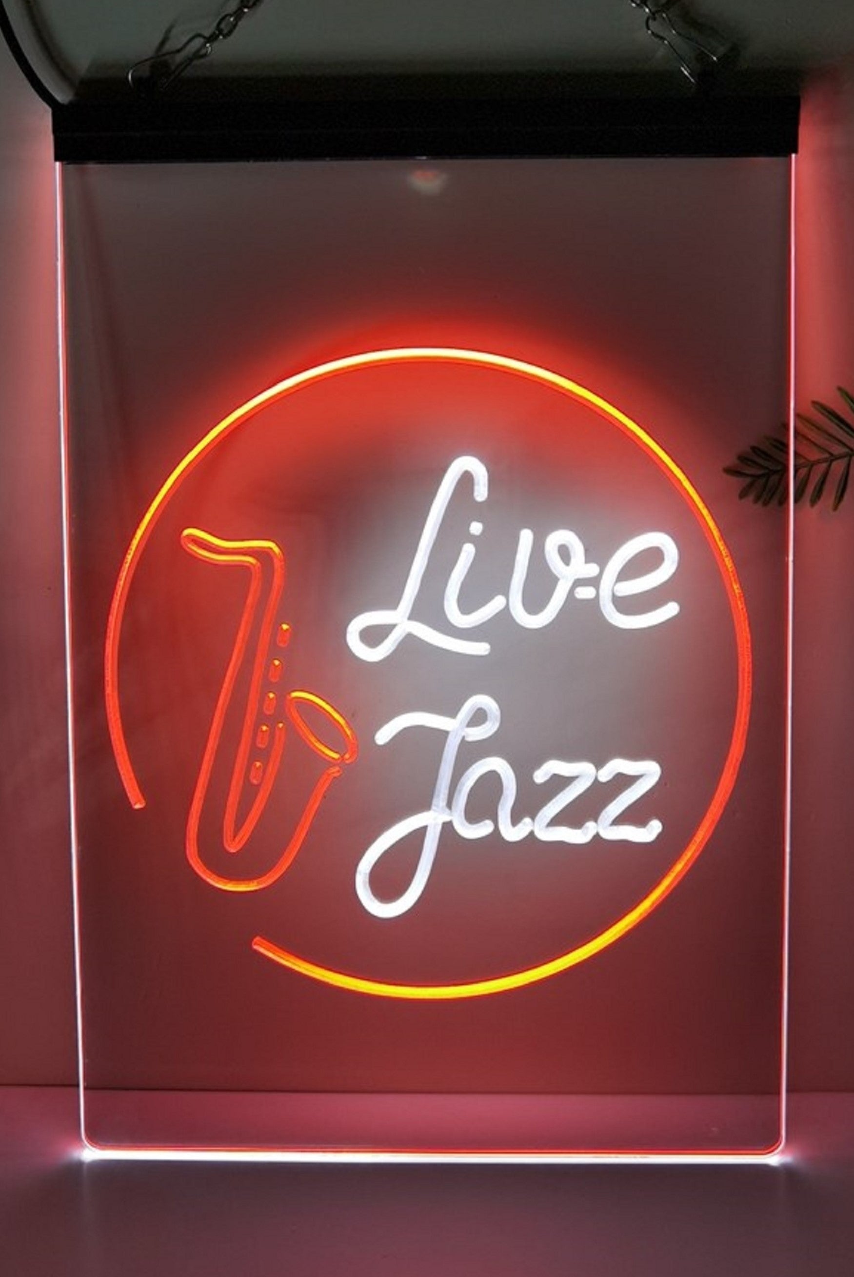 Live Jazz Led Neon Sign Dual Color Home Music Room Studio Music Shop Decor