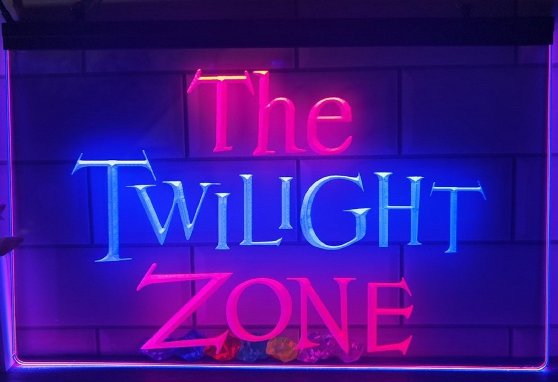 The Twilight Zone Led Neon Sign Dual Color Studio Cinema Theatre Home Movie Room Decor