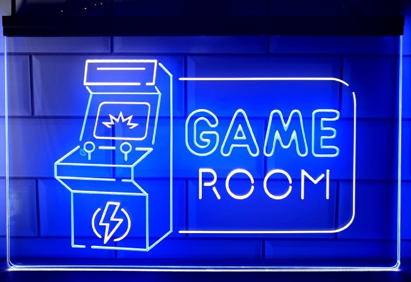 Game Room Arcade Led Neon Sign Dual Color Arcade Pinball Shop Decor