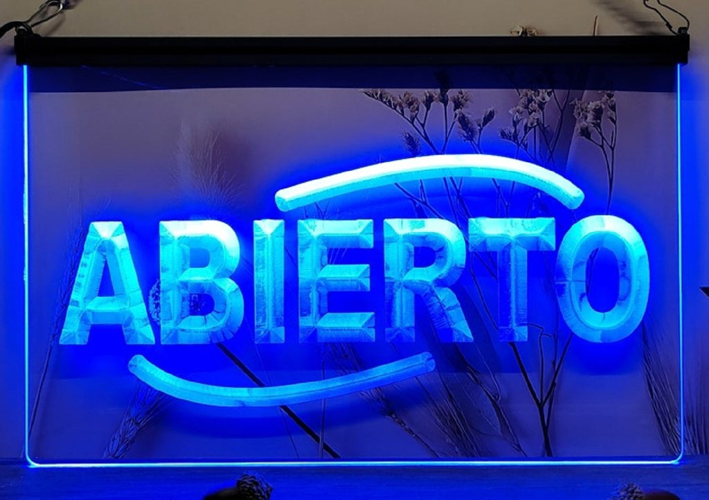 Abierto Led Neon Sign Store Office Shop Grocery Restaurant Coffee Shop Decor
