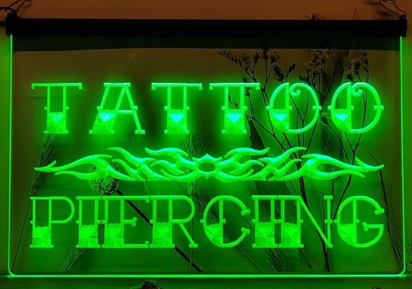 Tattoo Piercing Led Neon Sign Tattoo Salon Shop Wall Or Desktop Decor