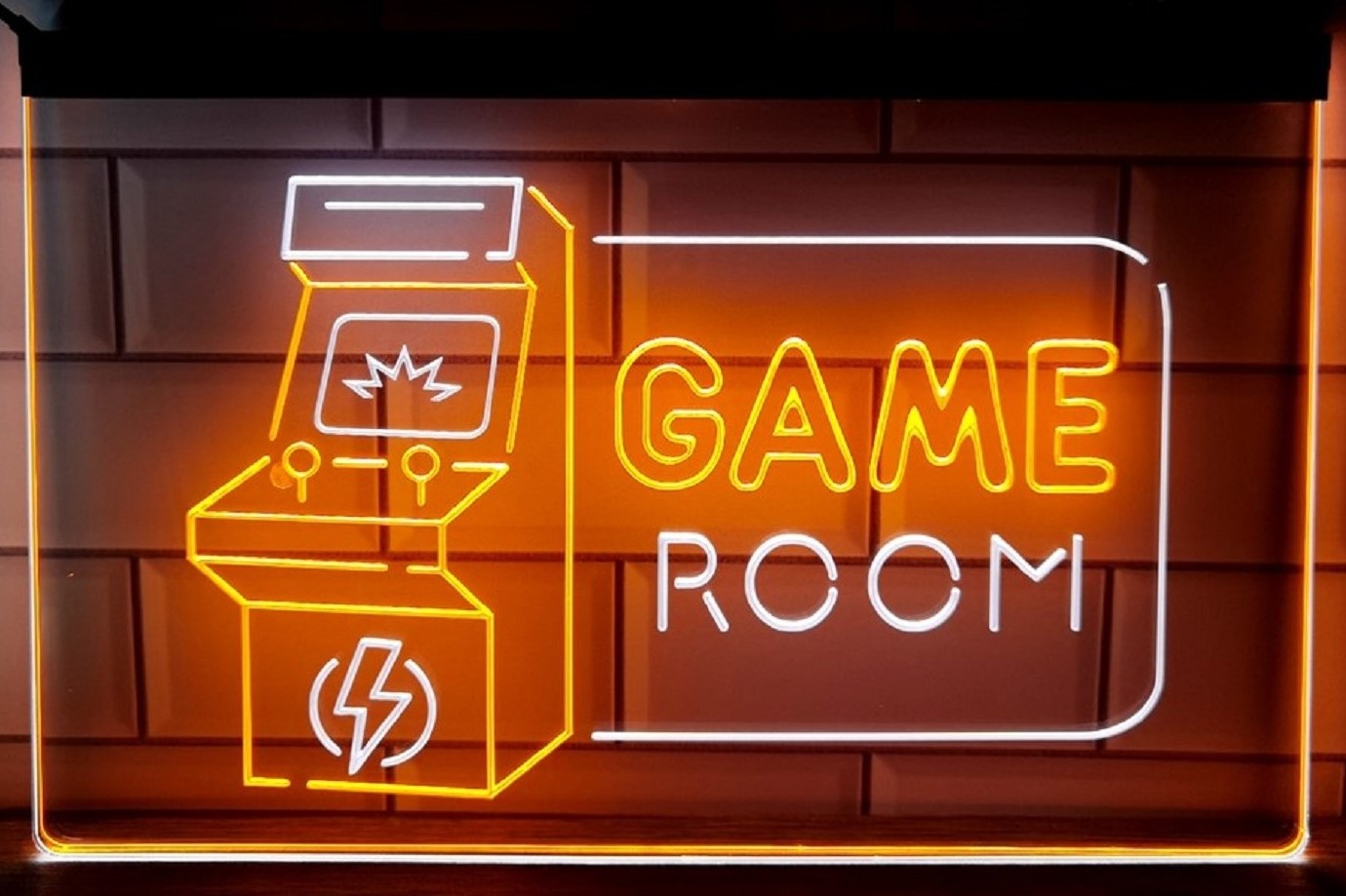 Game Room Arcade Led Neon Sign Dual Color Arcade Pinball Shop Decor