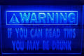 Warning If You Can Read This Led Neon Sign Home Rooms Office Decor