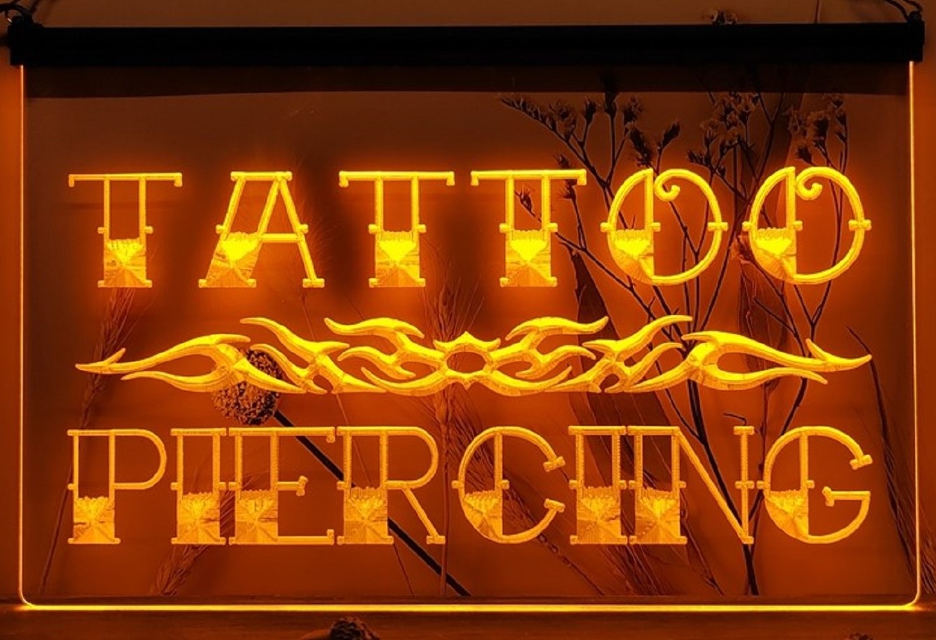 Tattoo Piercing Led Neon Sign Tattoo Salon Shop Wall Or Desktop Decor