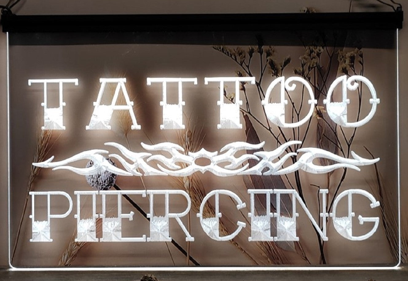 Tattoo Piercing Led Neon Sign Tattoo Salon Shop Wall Or Desktop Decor