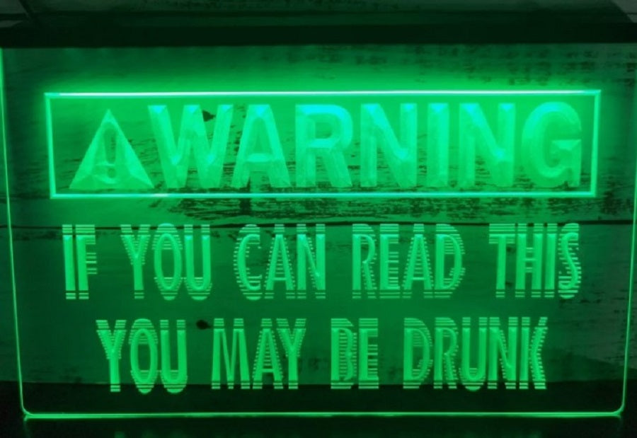 Warning If You Can Read This Led Neon Sign Home Rooms Office Decor