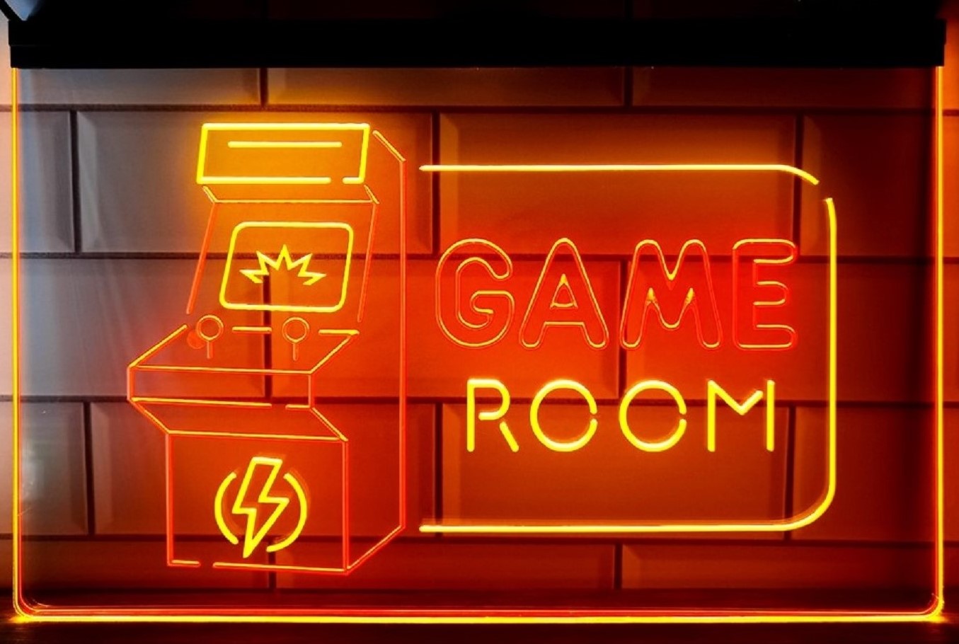Game Room Arcade Led Neon Sign Dual Color Arcade Pinball Shop Decor