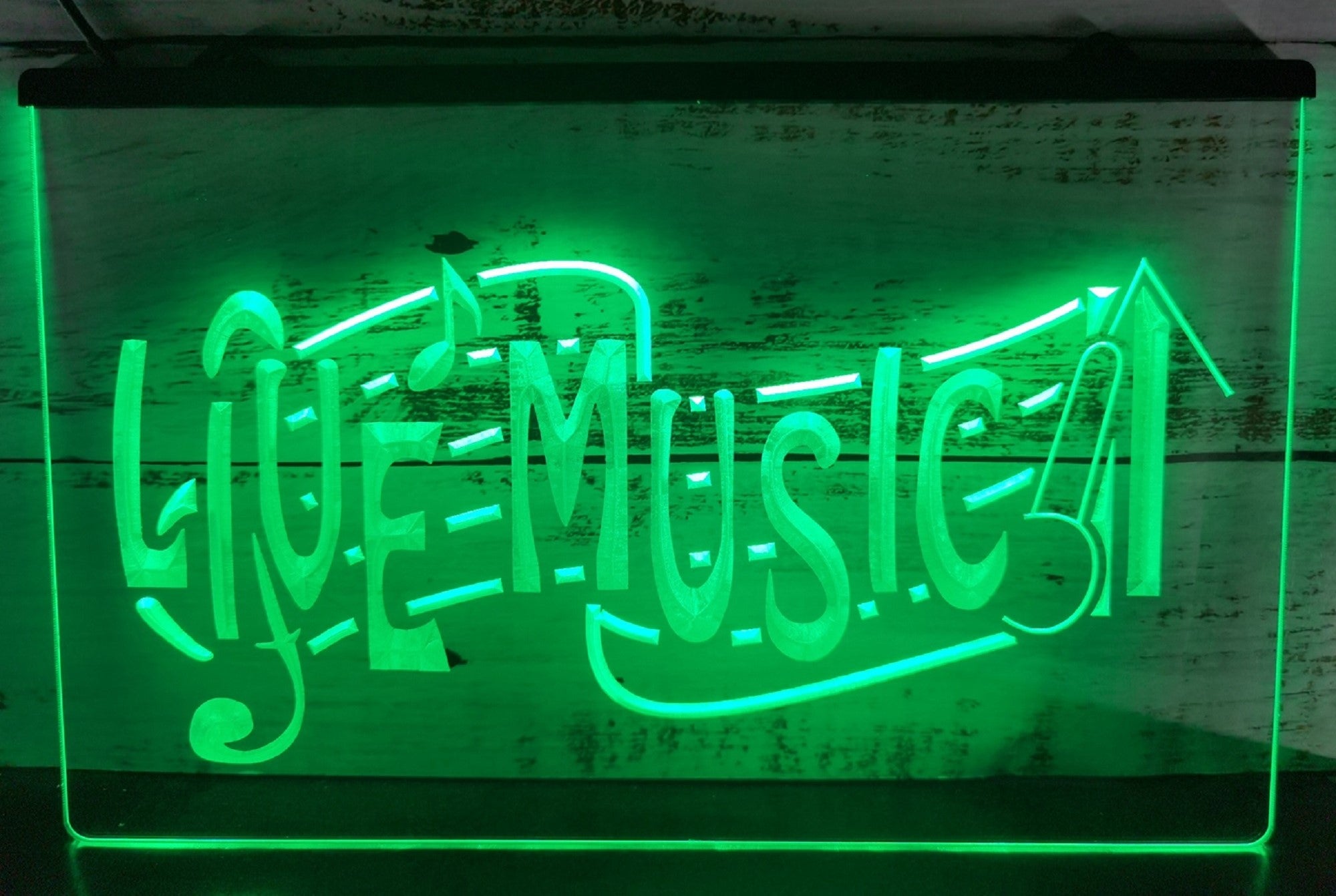 Live Music Led Neon Sign Home Music Room Studio Music Shop Decor