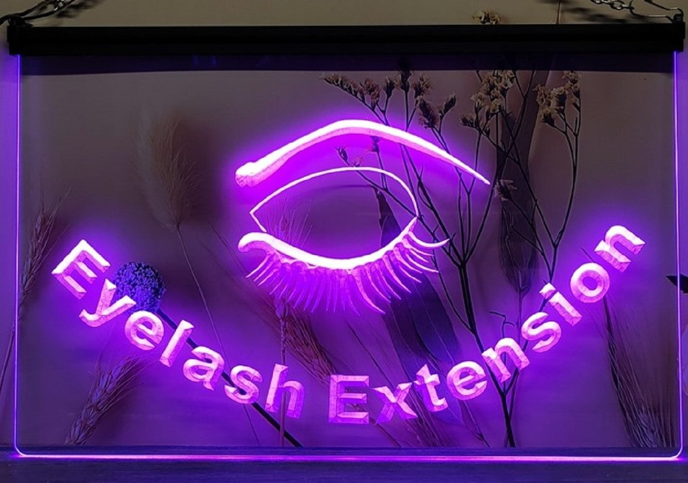 Eyelash Extension Led Neon Sign Beauty Salon Decor Wall Hanging Or Desktop