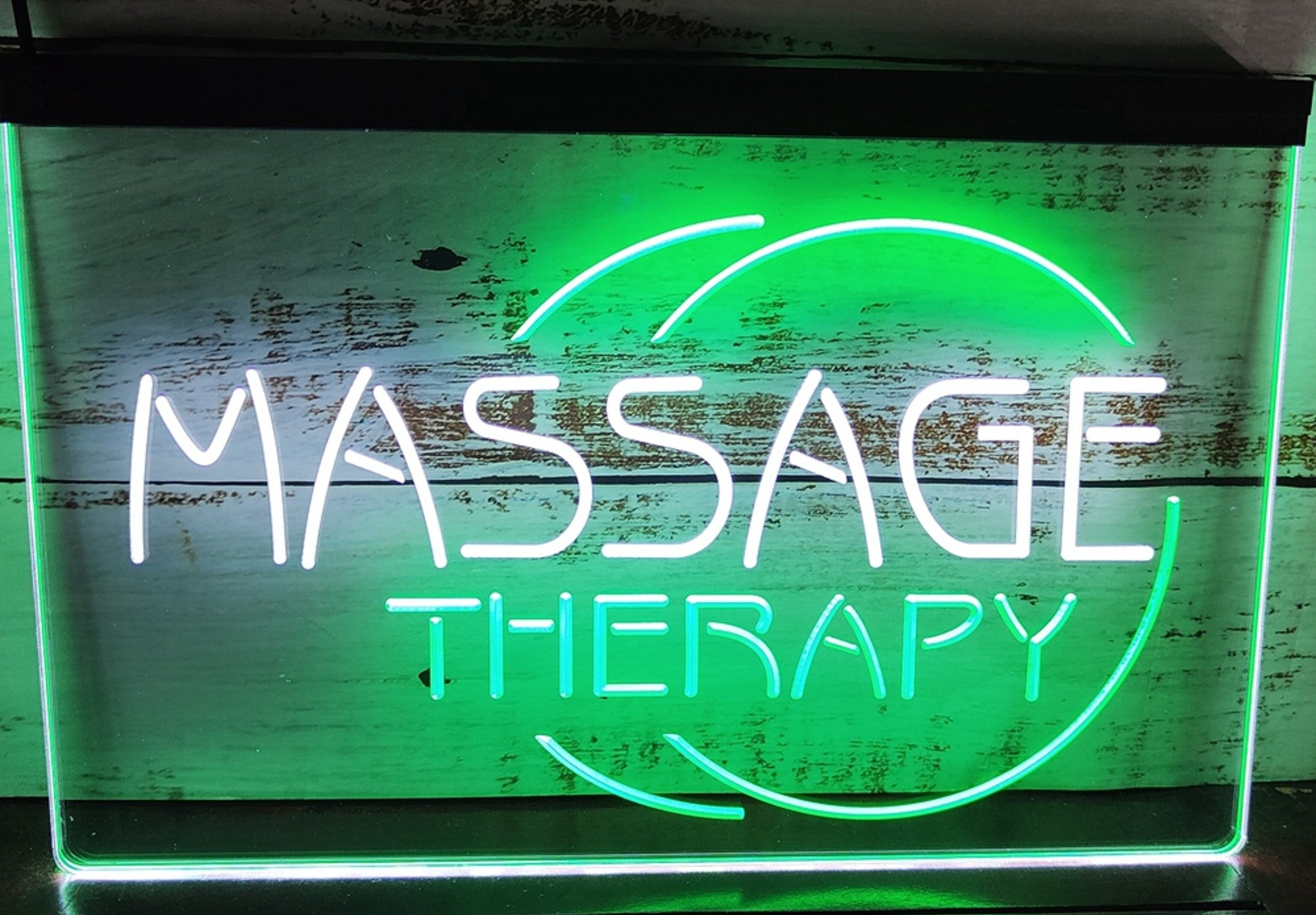 Massage Therapy Led Neon Sign Dual Color Massage Spa Beauty Salon Decor