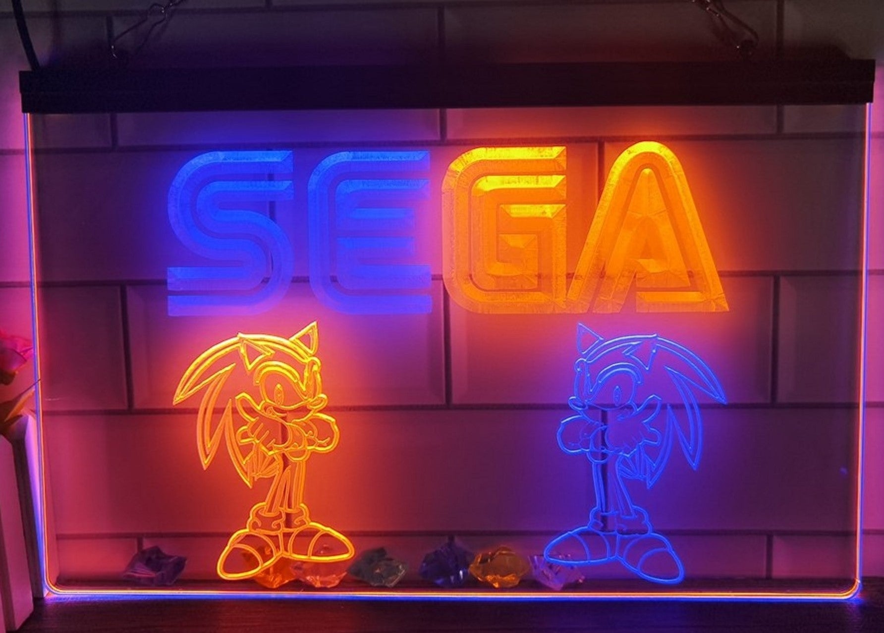Sega Game Kids Led Neon Sign Dual Color Home Kids Room Arcade Games Shop Decor