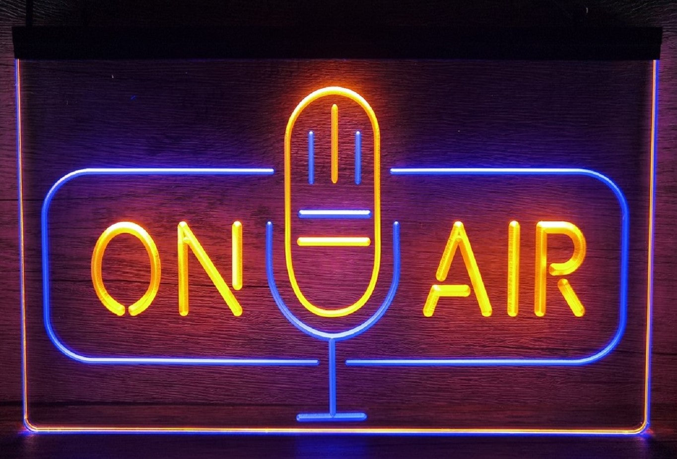 On Air Speaker Led Neon Sign Dual Color Home Studio Room Audio Recording Studio Decor