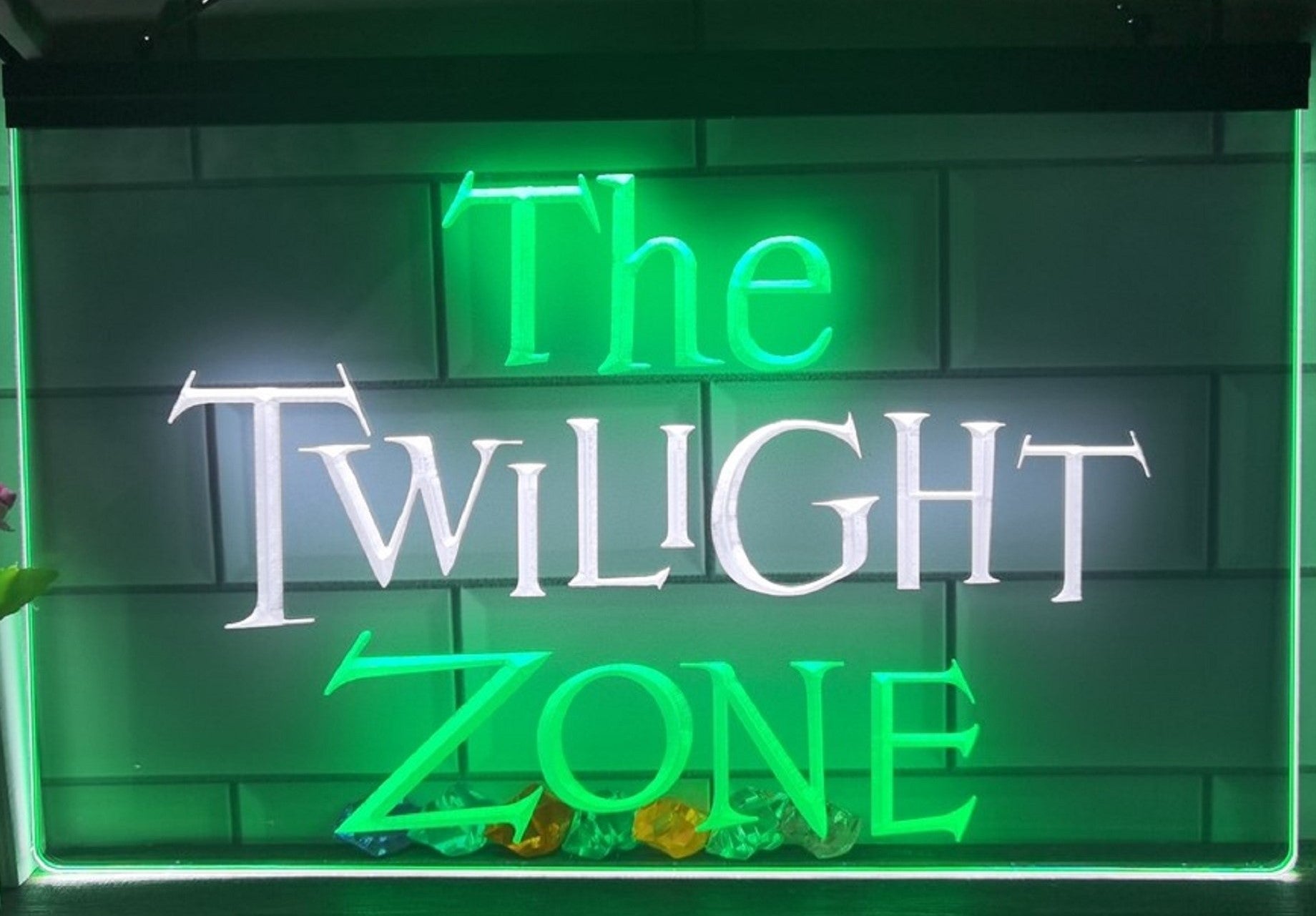 The Twilight Zone Led Neon Sign Dual Color Studio Cinema Theatre Home Movie Room Decor