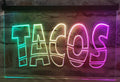 Tacos Led Neon Sign Multi Mode Mexican Restaurant Wall Or Desktop Decor