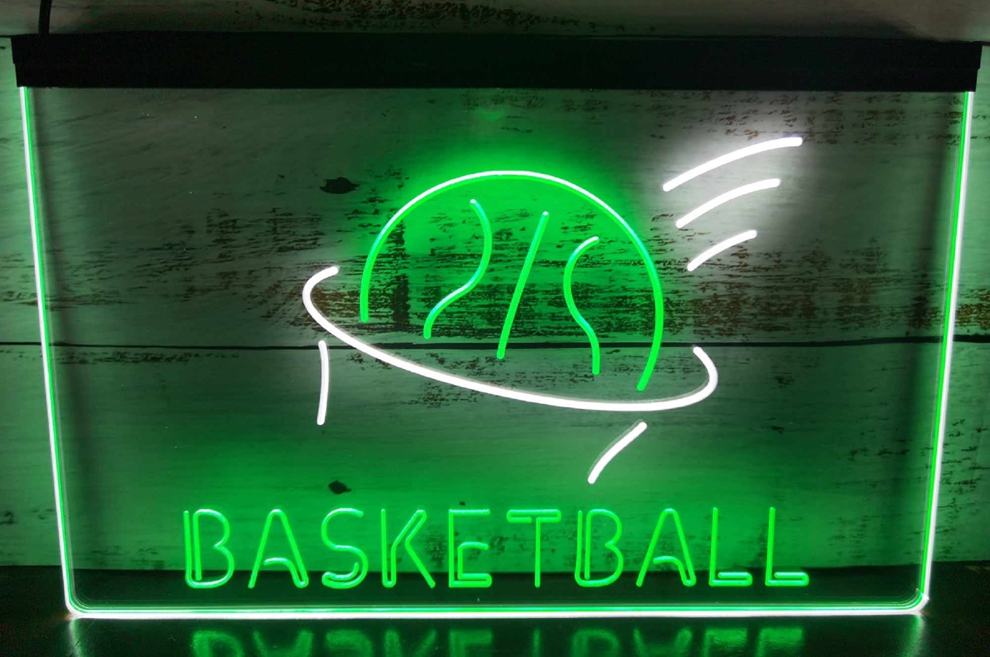 Basketball Led Neon Sign Dual Color Home Gym Sport Club Wall Or Desktop Decor