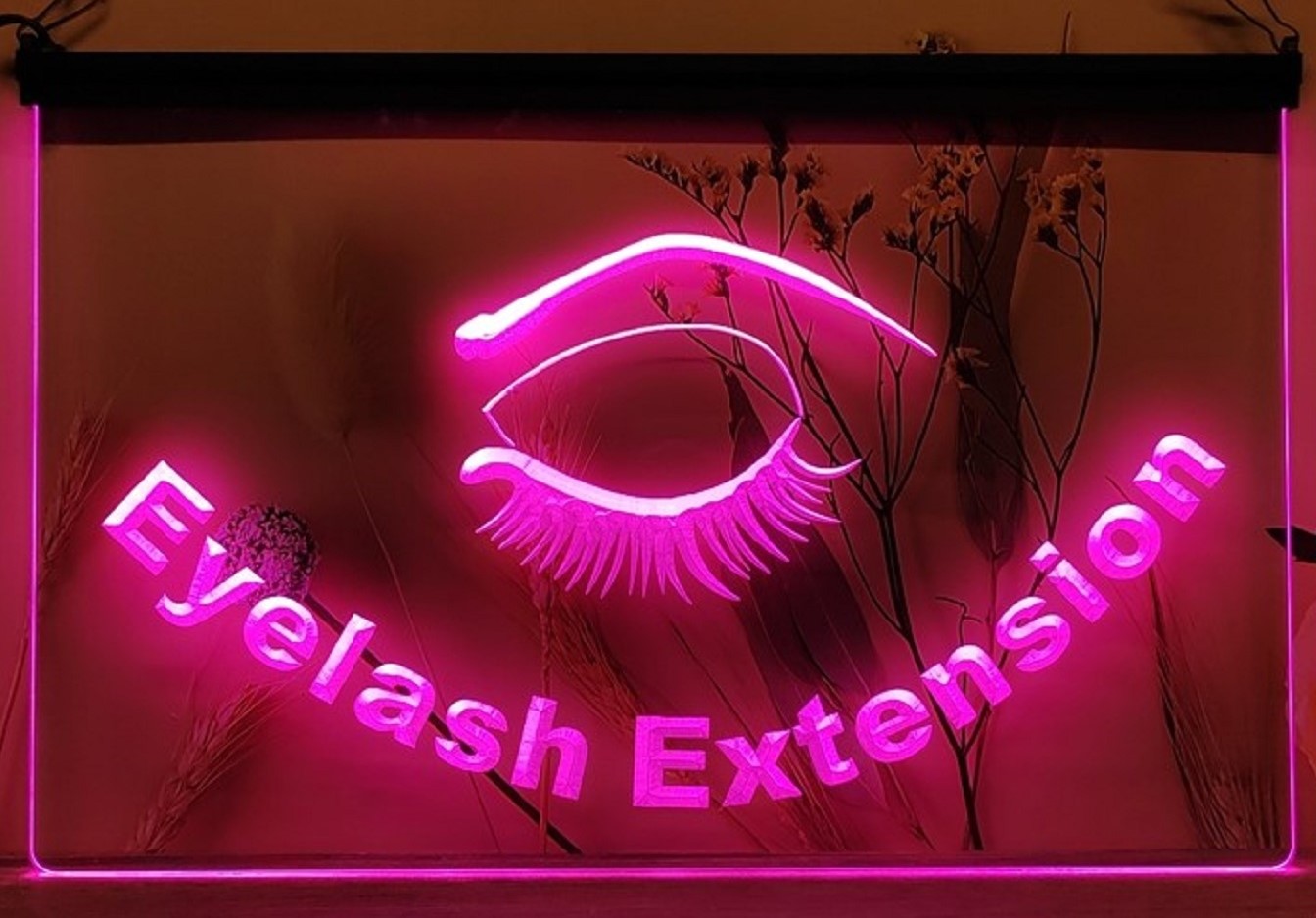 Eyelash Extension Led Neon Sign Beauty Salon Decor Wall Hanging Or Desktop