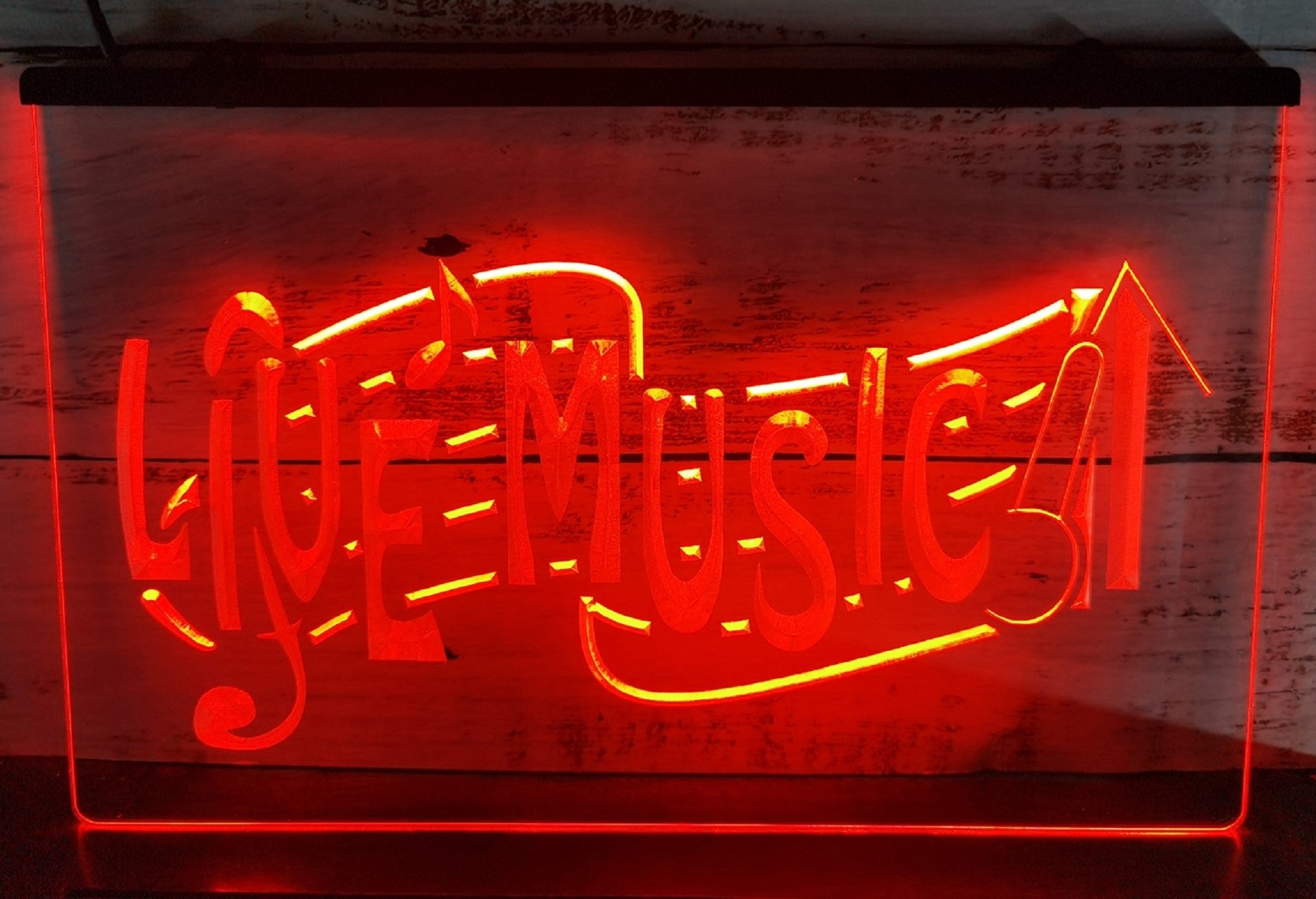 Live Music Led Neon Sign Home Music Room Studio Music Shop Decor