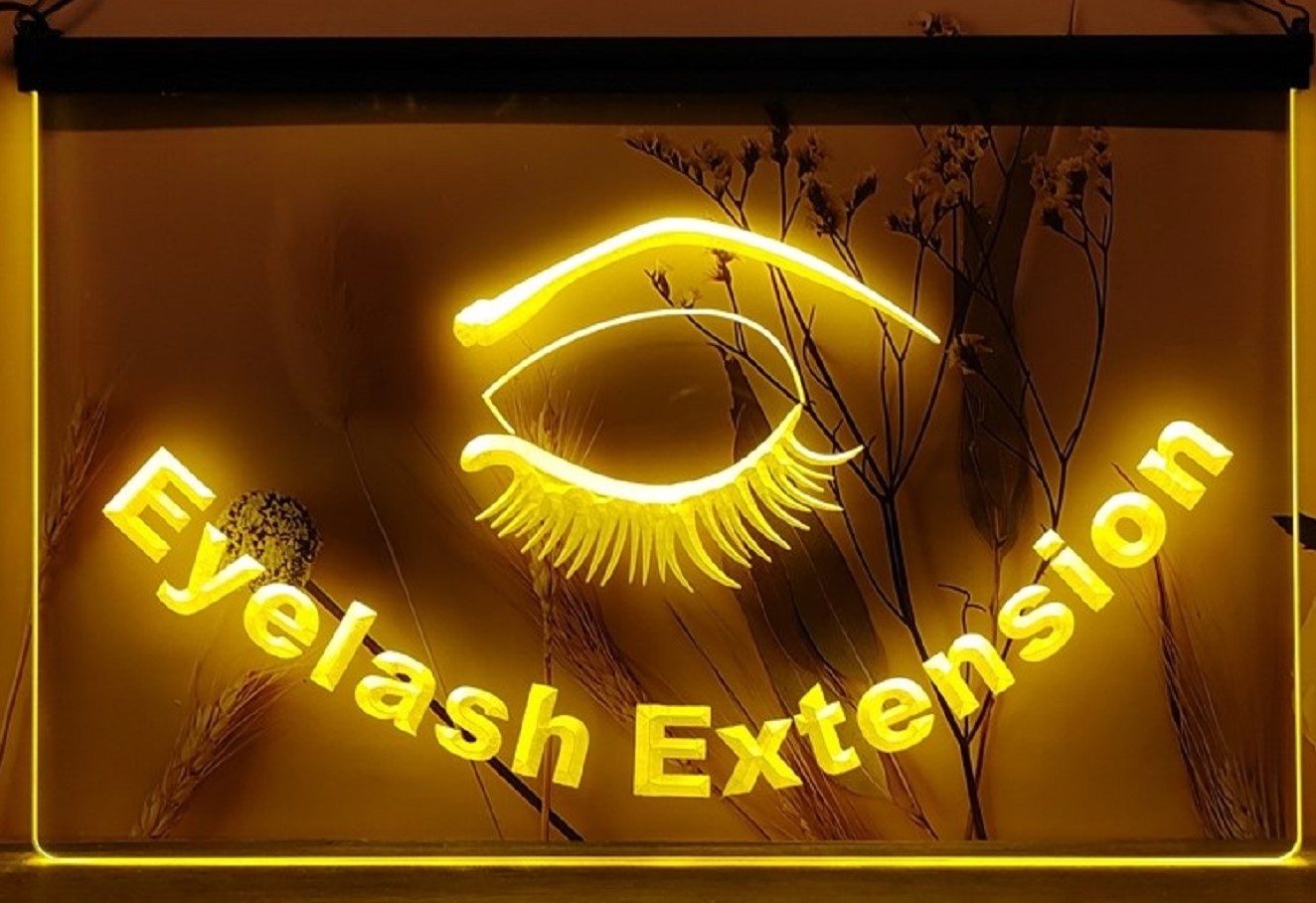 Eyelash Extension Led Neon Sign Beauty Salon Decor Wall Hanging Or Desktop