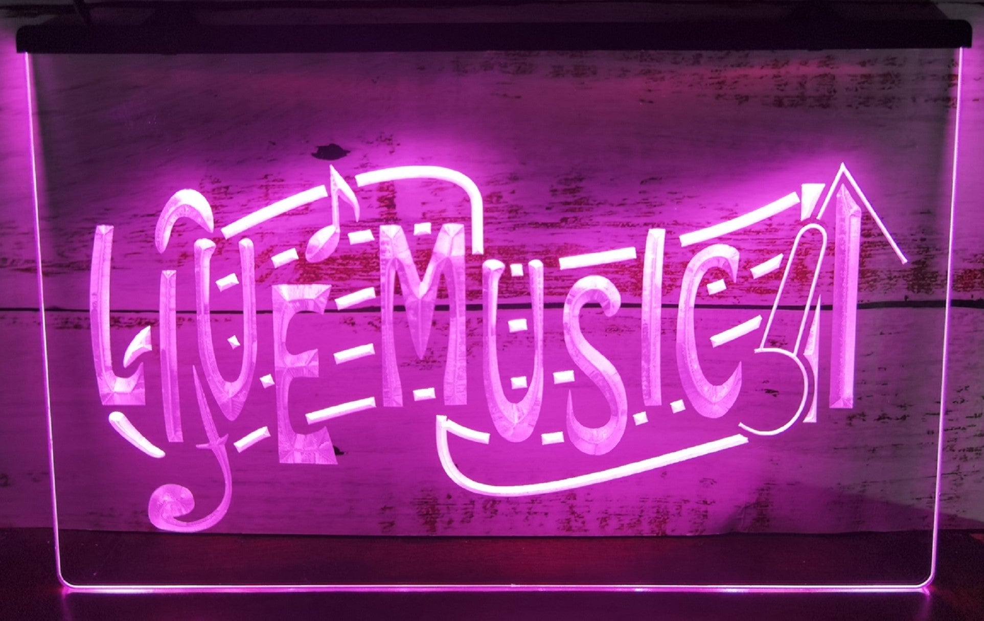Live Music Led Neon Sign Home Music Room Studio Music Shop Decor