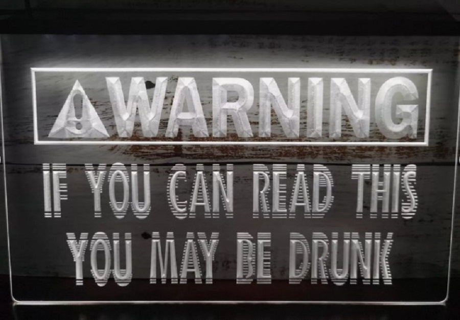 Warning If You Can Read This Led Neon Sign Home Rooms Office Decor