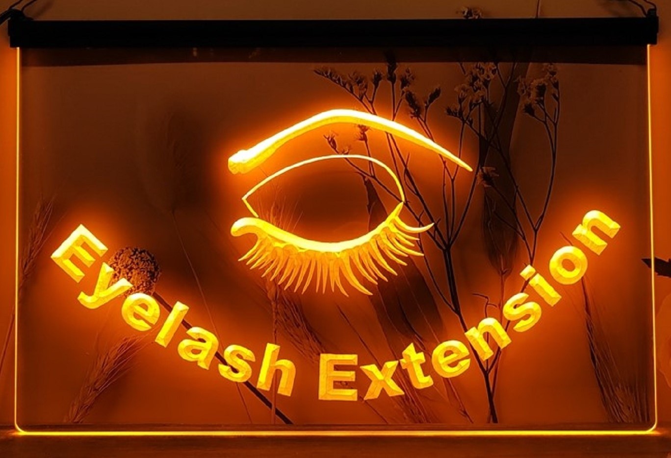 Eyelash Extension Led Neon Sign Beauty Salon Decor Wall Hanging Or Desktop